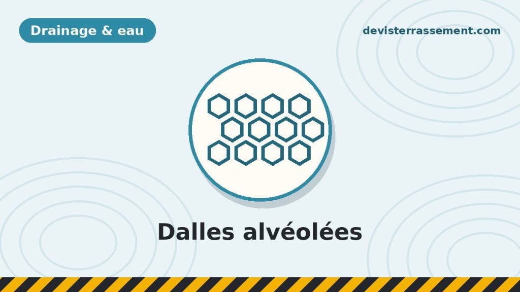Dalles alvéolées drainantes : utilisation et pose simplifiée