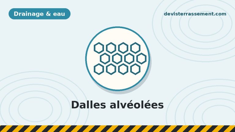 Dalles alvéolées drainantes : utilisation et pose simplifiée