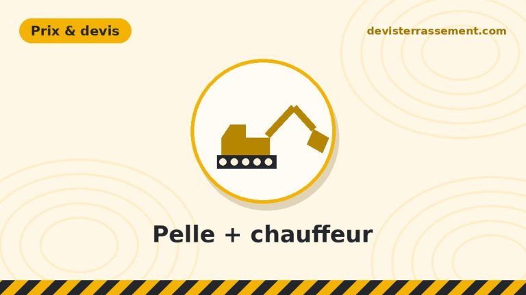 Louer une pelle avec chauffeur à la journée : prix et conseils