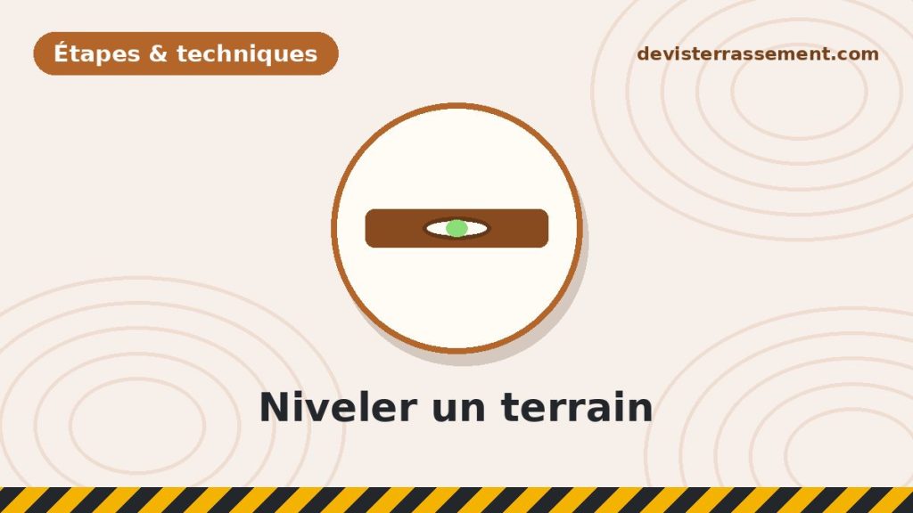 Niveler un terrain : le guide pratique du particulier (prix, méthode, autorisations)