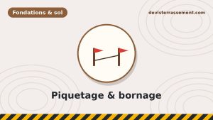 Piquetage et bornage : quand et pourquoi sont-ils indispensables ?