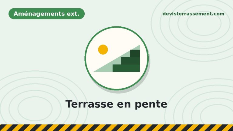 Créer une terrasse sur un jardin en pente : solutions et terrassement