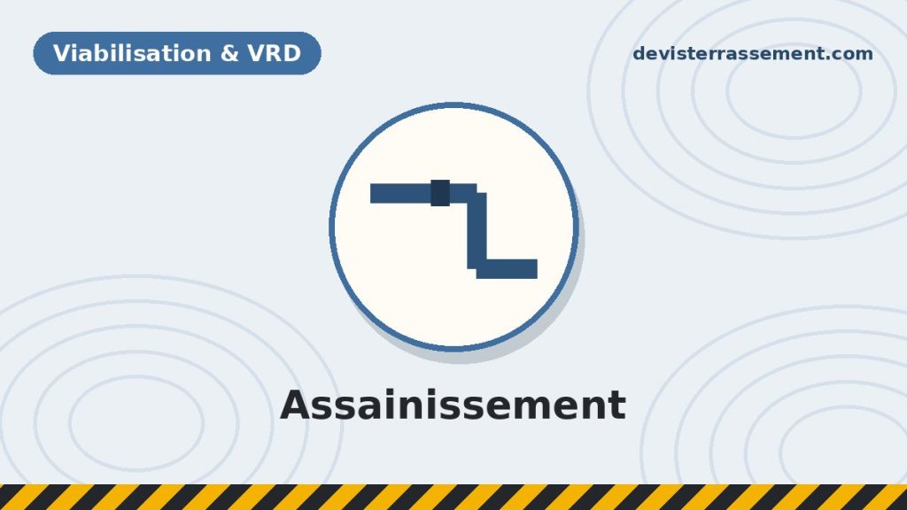 Les travaux d’assainissement sur un chantier de construction